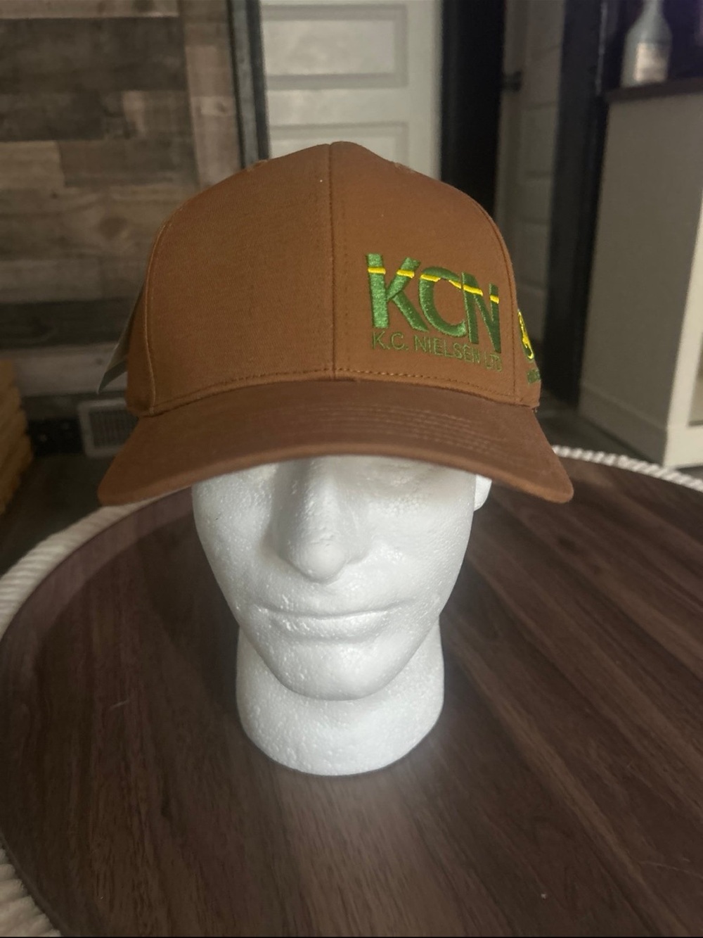 K.C. Nielsen Brown Embroidered Logo Cap John Deere
